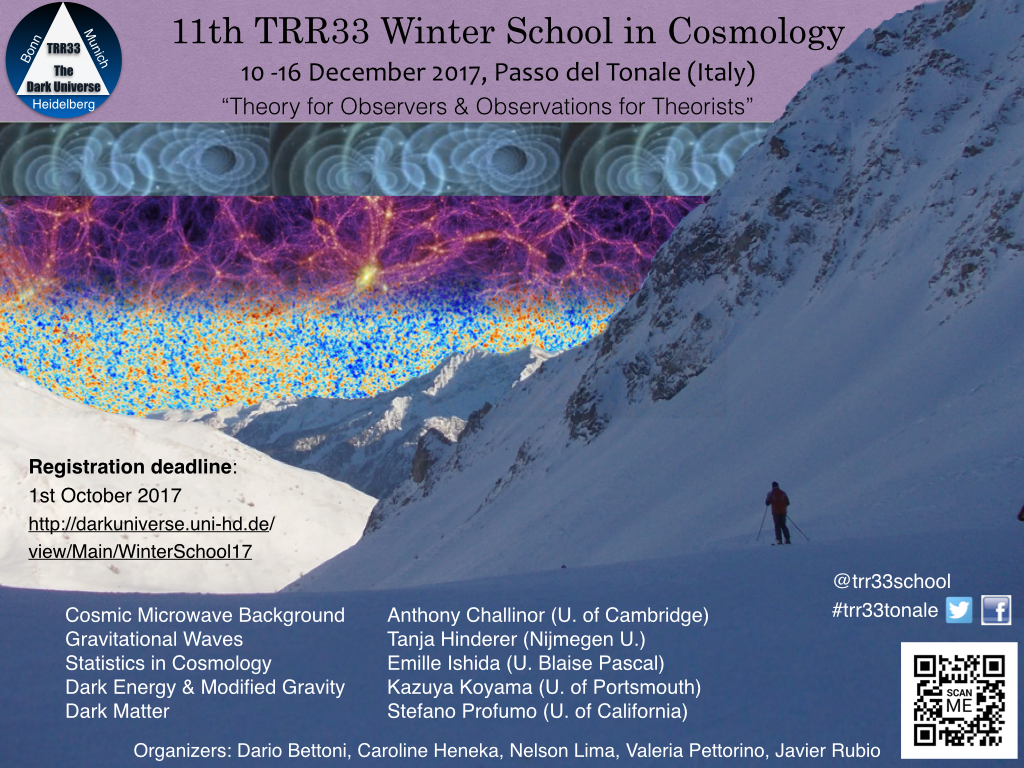 TRR33 Winter School on Cosmology 2017