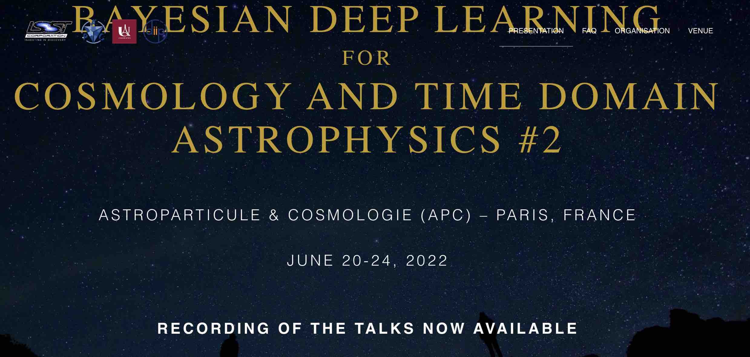Bayesian Deep Learning for Cosmology and Time Domain Astrophysics #2